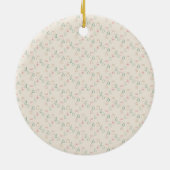 Chic Kerstmis Keramisch Ornament (Achterkant)
