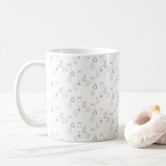 Chic Kerstmis Koffiemok (Met donut)