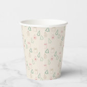 Chic Kerstmis Papieren Bekers (Rechts)