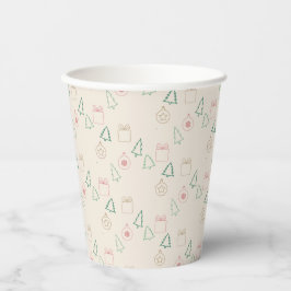 Chic Kerstmis Papieren Bekers