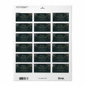 Chic Kerstmis Retouradreslabel Etiket (Full Sheet)