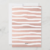 CHIC KERSTMIS Roos gouden en marmeren fotokaarten Feestdagenkaart (Achterkant)