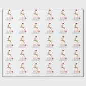 Chic Kerstmis scandinavisch patroon Cadeaupapier (Vlak)