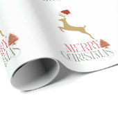 Chic Kerstmis scandinavisch patroon Cadeaupapier (Rol Hoek)