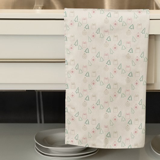 Chic Kerstmis Theedoek