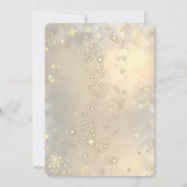 Chic-kerstpine-boom, Snowflakes-kerst Kaart (Achterkant)