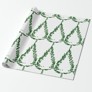 Chic-kerstpine-structuur gepatterd cadeaupapier