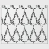 Chic-kerstpine-structuur gepatterd cadeaupapier (Vlak)