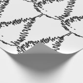 Chic-kerstpine-structuur gepatterd cadeaupapier (Hoek)