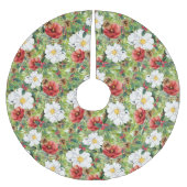 Chic KerstWinter Floral Kerstboom Rok (Voorkant)