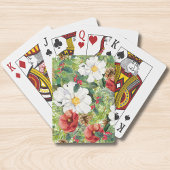 Chic KerstWinter Floral Pokerkaarten