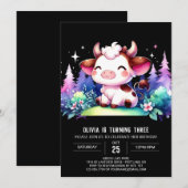 Chic Kinderen Koe Verjaardag Kaart (Voorkant / Achterkant)