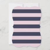 Chic Kiss me naast de seaside Stripes bruiloft Kaart (Achterkant)