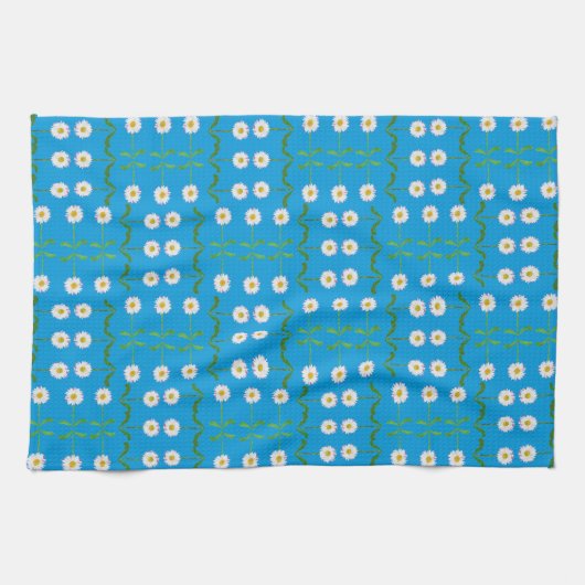 Chic Kitchen Towel: dagen op Blauwgroen Theedoek (Horizontaal)
