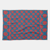 Chic Kitchen Towel of Tea Towel: rode rozen op bla Theedoek (Horizontaal)