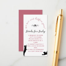 Chic Kitten Roze Meisje Baby Shower Boeken Voor Ba