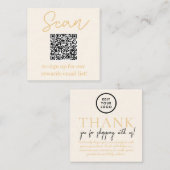 Chic Klantwaarderingskaart Informatiekaartje (Voorkant / Achterkant)