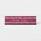 Chic Klasse Elegant Maatwerk Professioneel Bloemst Bureau Naambordje (Voorkant)