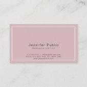 Chic-kleuren gewoon professioneel elegant modern visitekaartje (Voorkant)