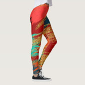 Chic kleurrijke glitter leggings (Rechts)