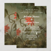 Chic  kolibries bruiloft kaart (Voorkant / Achterkant)