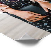 Chic Koppel Foto Bruiloft Welkom Poster (Hoek)