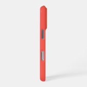 Chic Koraal Witte Herfstbladeren Aangepaste Naam iPhone Hoesje (Rechterkant)