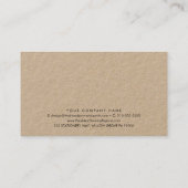 Chic Kraft Papier Logo Business Beloning 10 Punch Klantenkaartje (Achterkant)