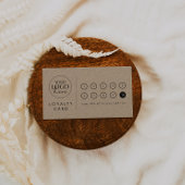 Chic Kraft Papier Logo Business Beloning 10 Punch Klantenkaartje