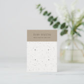 CHIC KRAFT WHITE TERRAZZO 2 EARRING DISPLAY LOGO VISITEKAARTJE (Staand voorkant)