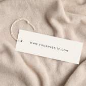 Chic label hangtag met handtekening schrift