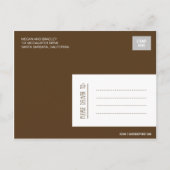 Chic Label Save The Date Briefkaart - Bruin (Achterkant)