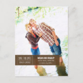 Chic Label Save The Date Briefkaart - Bruin (Voorkant)