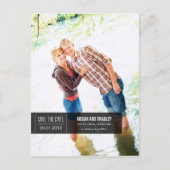 Chic Label Save The Date Briefkaart - Zwart (Voorkant)