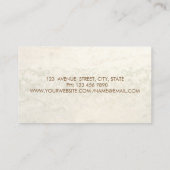 Chic Lace Burgundy Flowers Visitekaartje (Achterkant)