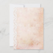 Chic  Lace Old Paper Easter Egg Hunt Party Kaart (Achterkant)