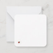 Chic Ladybug Grace Notitiekaartje (Achterkant)