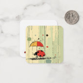 Chic Ladybug Grace Notitiekaartje (Voorkant / Achterkant in situ)