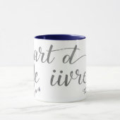 Chic L'Art de Vivre French Quote Home Decor Mok (Midden)