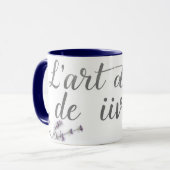 Chic L'Art de Vivre French Quote Home Decor Mok (Voorkant links)