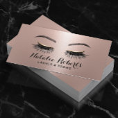 Chic Lashes Makeup Artist Roos Gold Eyelash Salon Visitekaartje