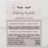 Chic Lashes Modern Beauty Makeup Artist Advert Flyer (Voorkant)