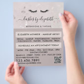 Chic Lashes Modern Beauty Makeup Artist Advert Flyer (Hand)
