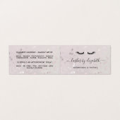 Chic Lashes Modern Beauty Makeup Artist Loyalty Visitekaartje (Buitenkant ongevouwen)