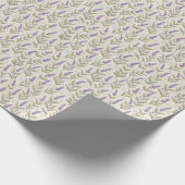 Chic Lavendel Print Wrapping Paper Roll Cadeaupapier (Hoek)