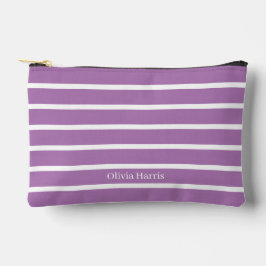 Chic Lavendel & White Stripe Travel & Make-up Bag Etui
