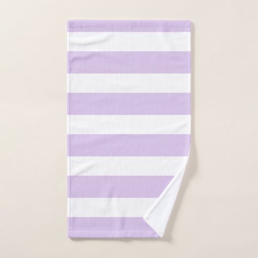 Chic Lavender en White Stripes Bath Towel Set Bad Handdoek (Handdoek)