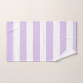 Chic Lavender en White Stripes Bath Towel Set Bad Handdoek (Handdoek)