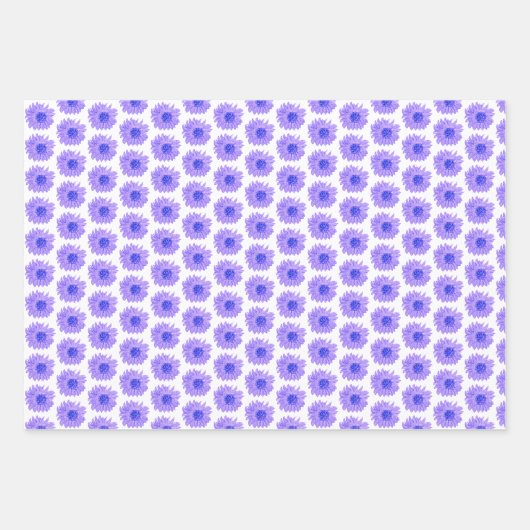 Chic Lavender Flowers Wrapping Paper Sheets (Voorkant 3)