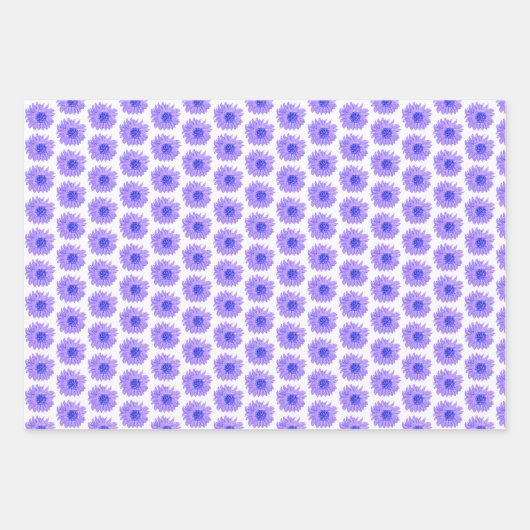 Chic Lavender Flowers Wrapping Paper Sheets (Voorkant)